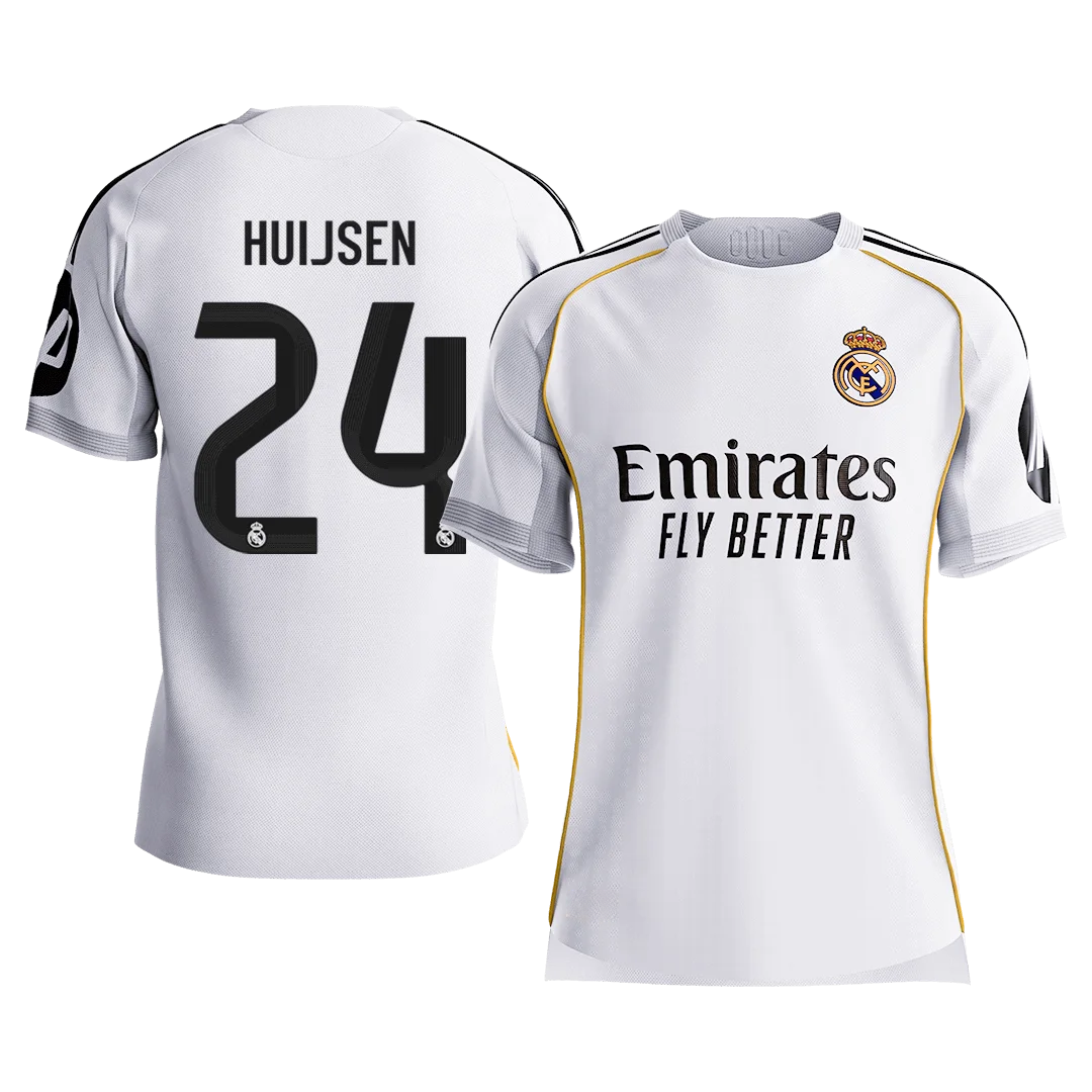 HUIJSEN #24 Real Madrid Home Player Version Jersey 2025/26