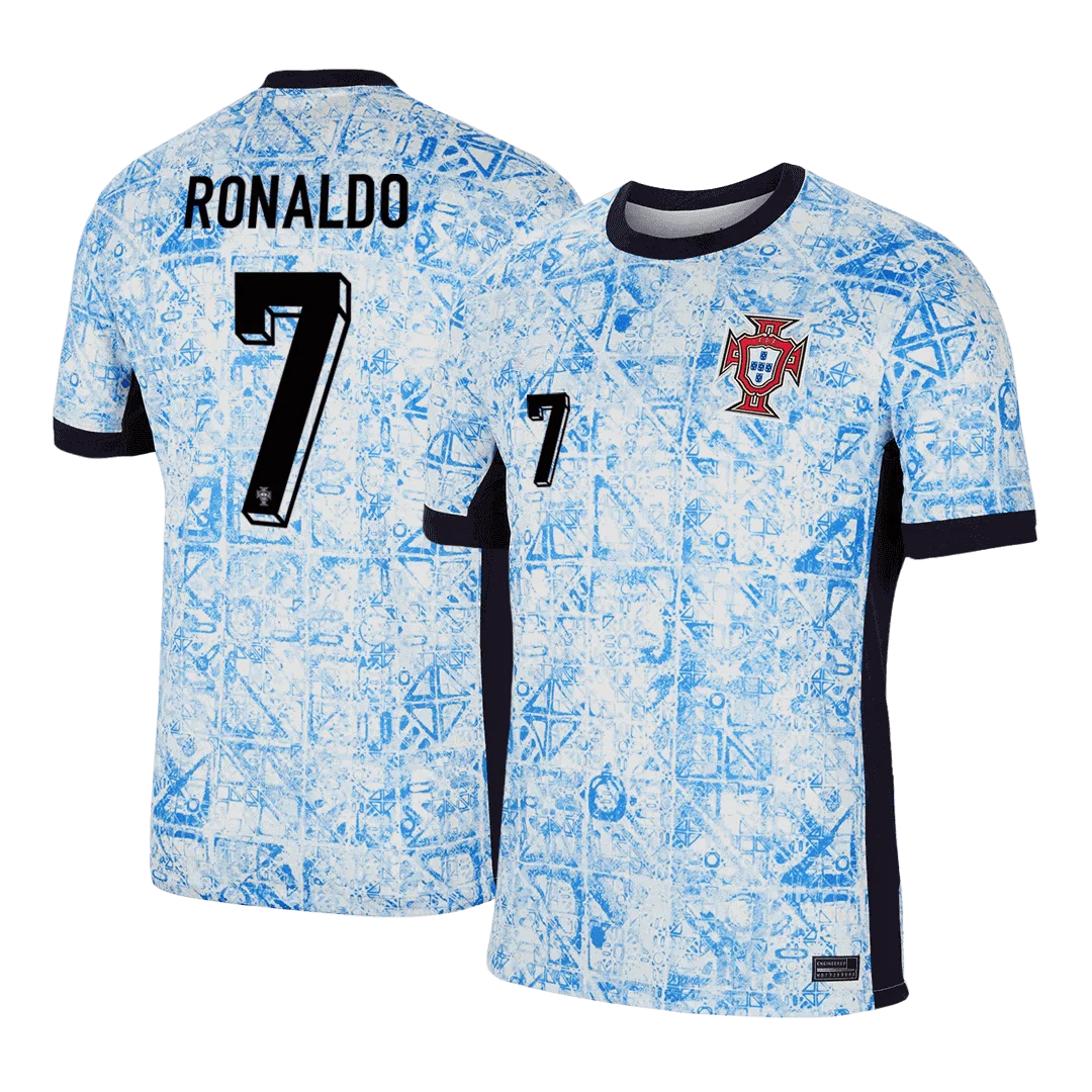 RONALDO #7 Portugal Away Soccer Jersey EURO