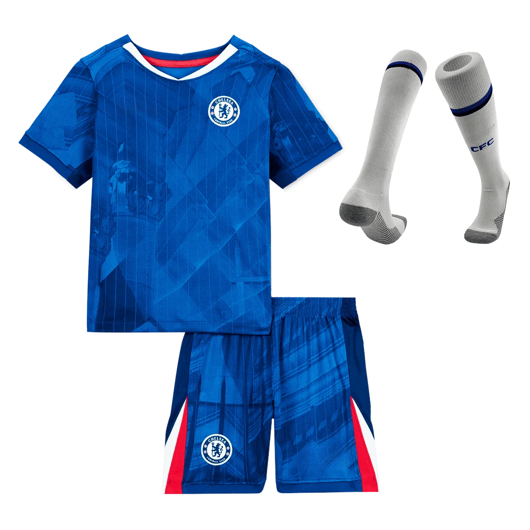 Chelsea Home Kids Soccer Jerseys Full Kit 2025/26