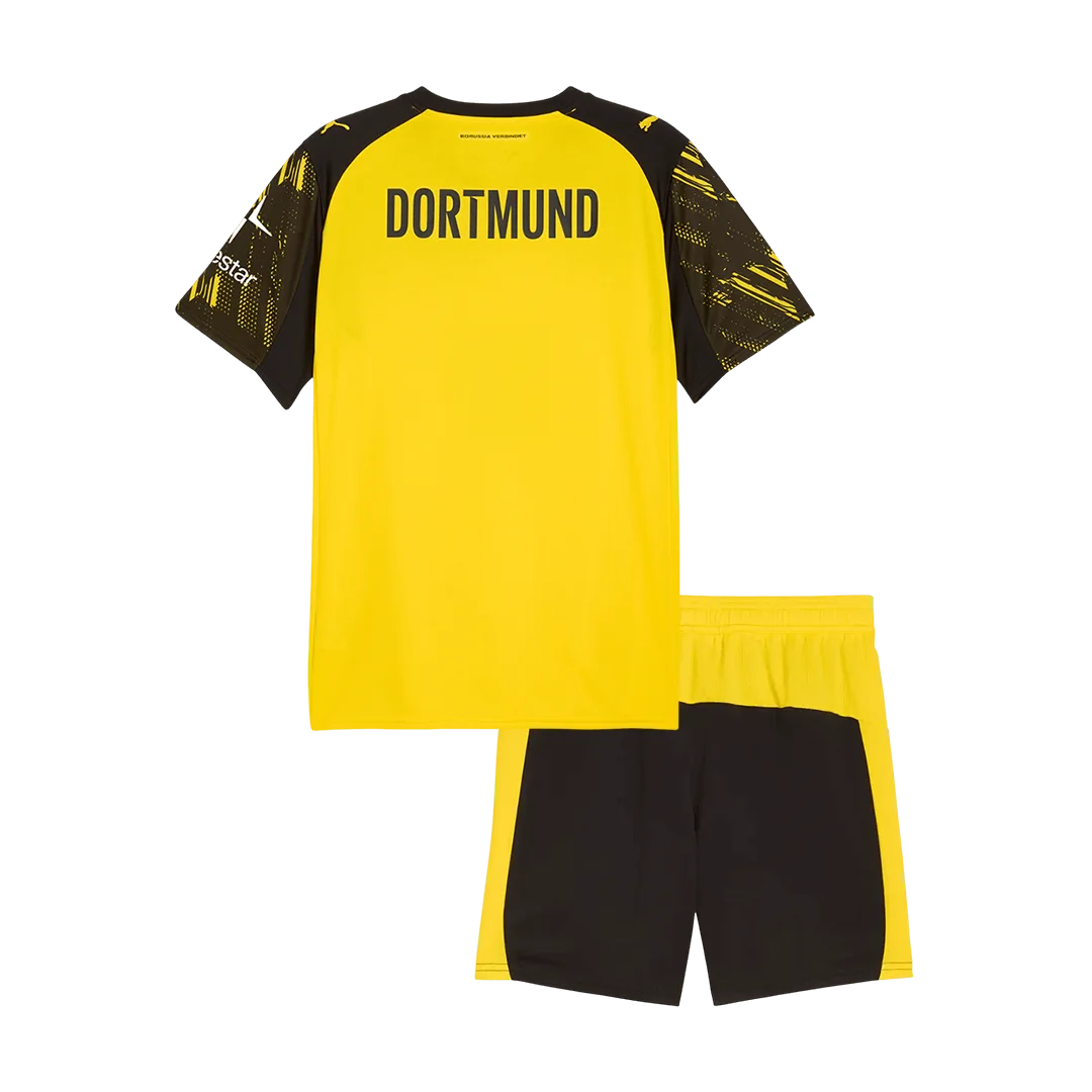 Borussia Dortmund Home Kids Soccer Jerseys Kit 2025/26
