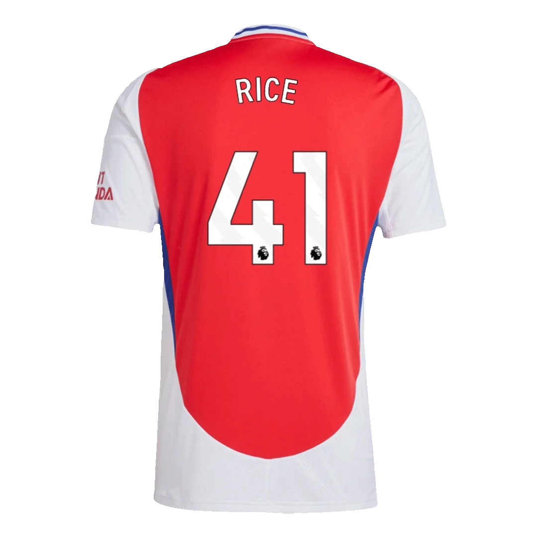 RICE #41 Arsenal Home Soccer Jersey