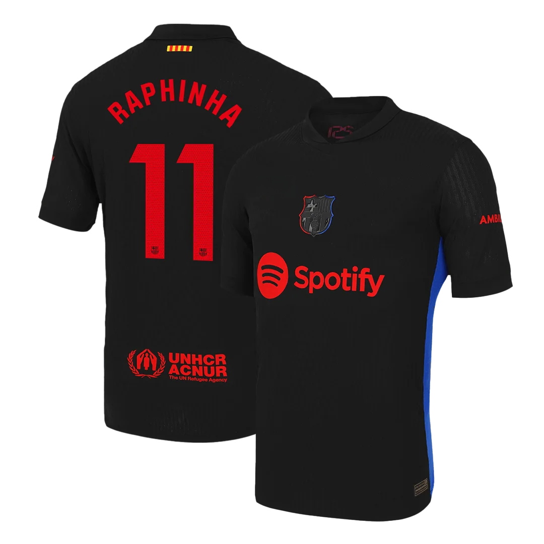 RAPHINHA #11 Barcelona Away Player Version Jersey
