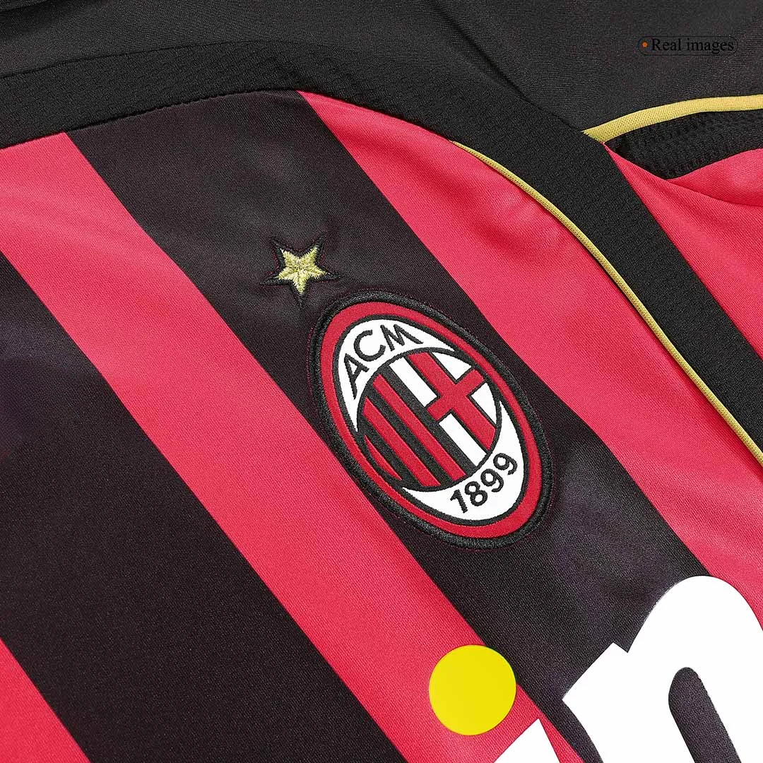 Retro Soccer Jersey AC Milan Home Long Sleeve 2006/07