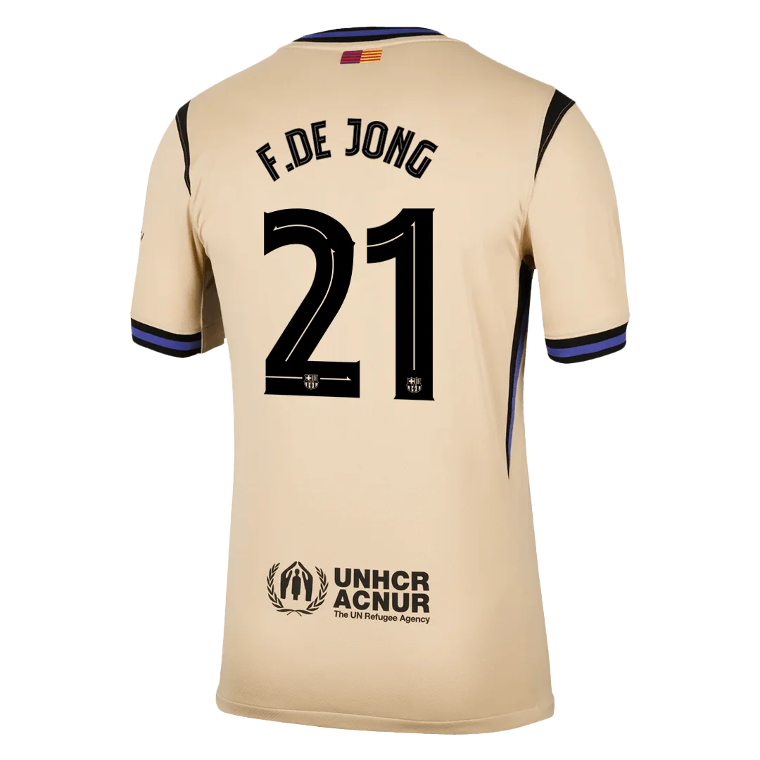 F.DE JONG #21 Barcelona Away Soccer Jersey 2025/26 -UCL