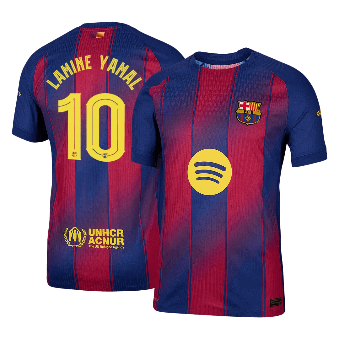 LAMINE YAMAL #10 Barcelona Home Player Version Jersey 2025/26 - UCL