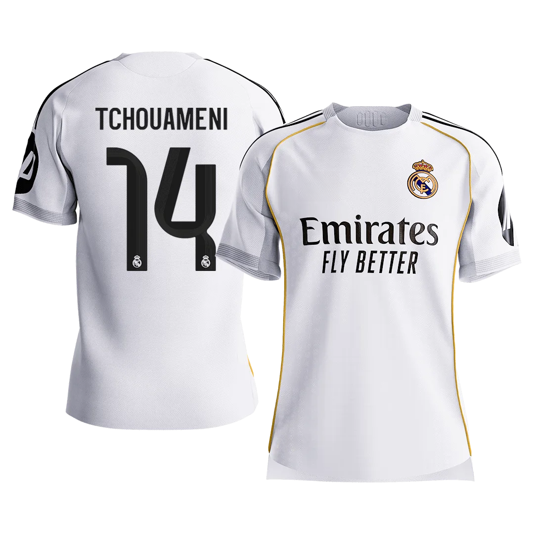 TCHOUAMENI #14 Real Madrid Home Player Version Jersey 2025/26