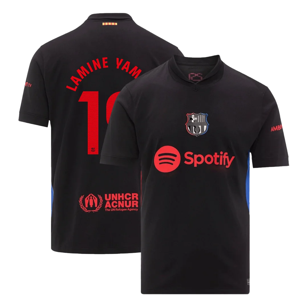 LAMINE YAMAL #19 Barcelona Away Soccer Jersey