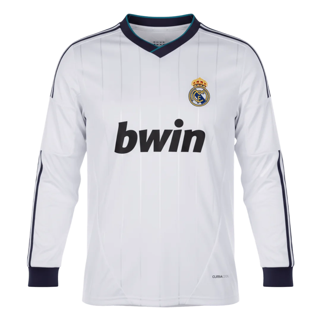 Retro Soccer Jersey Real Madrid Home Long Sleeve 2012/13