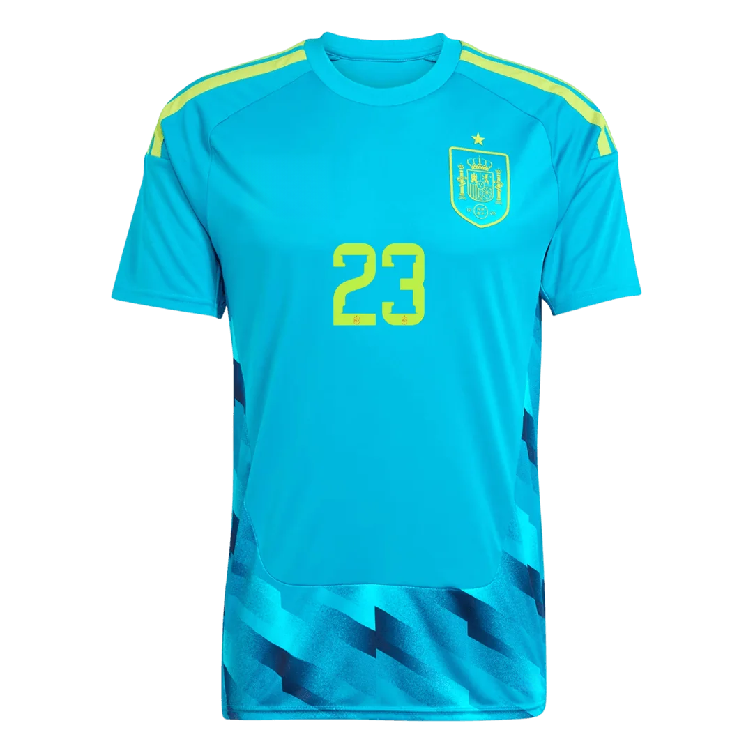 UNAI SIMÓN #23 Spain Goalkeeper Soccer Jersey World Cup 2026 Blue