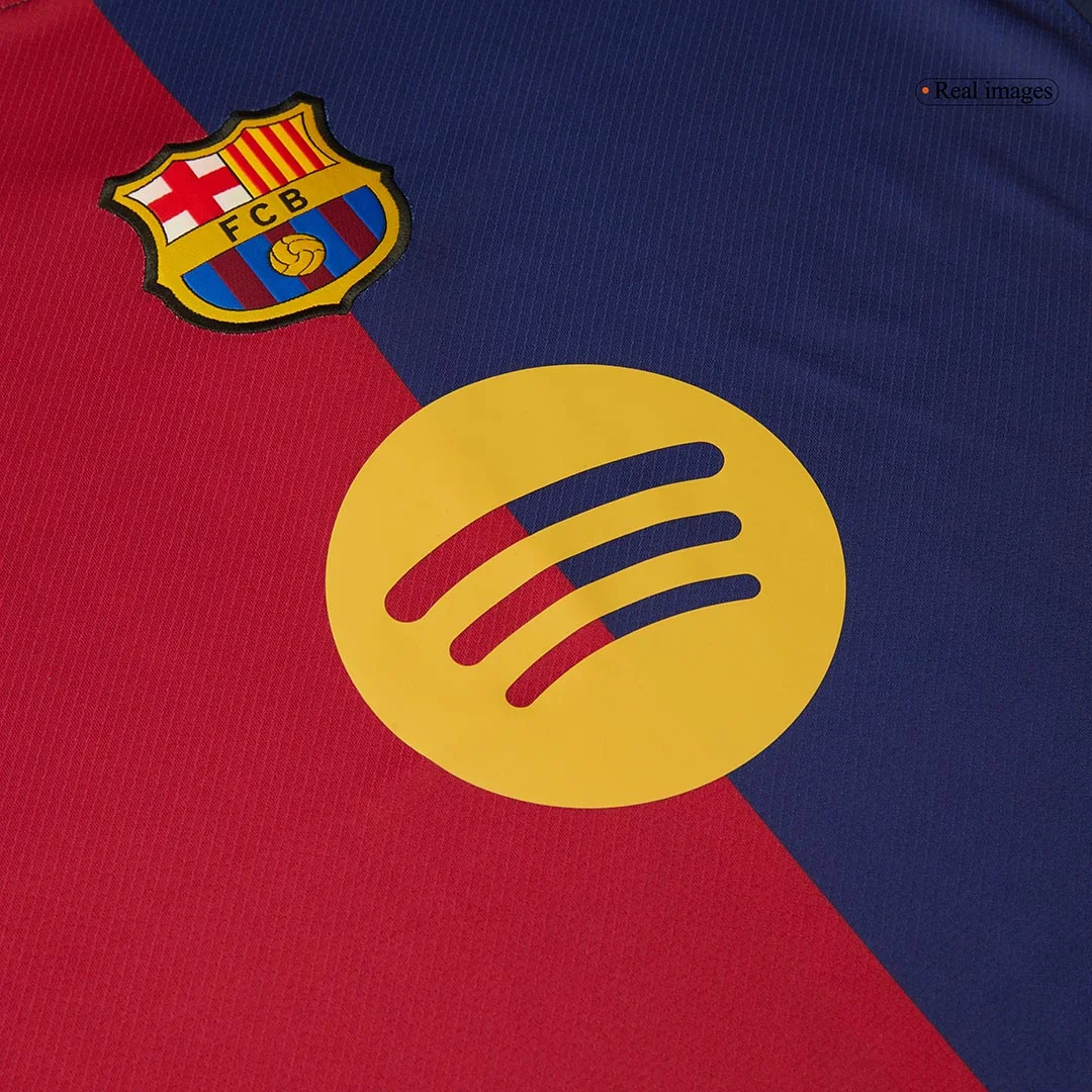 Barcelona Home Soccer Jersey -125th Anniversary (Spotify Logo Without Text)