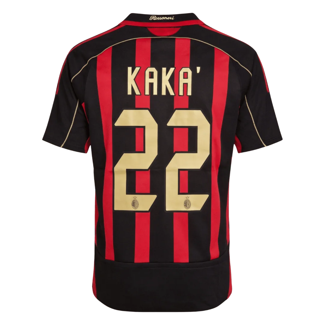 Retro Soccer Jersey KAKA' #22 AC Milan Home 2006/07