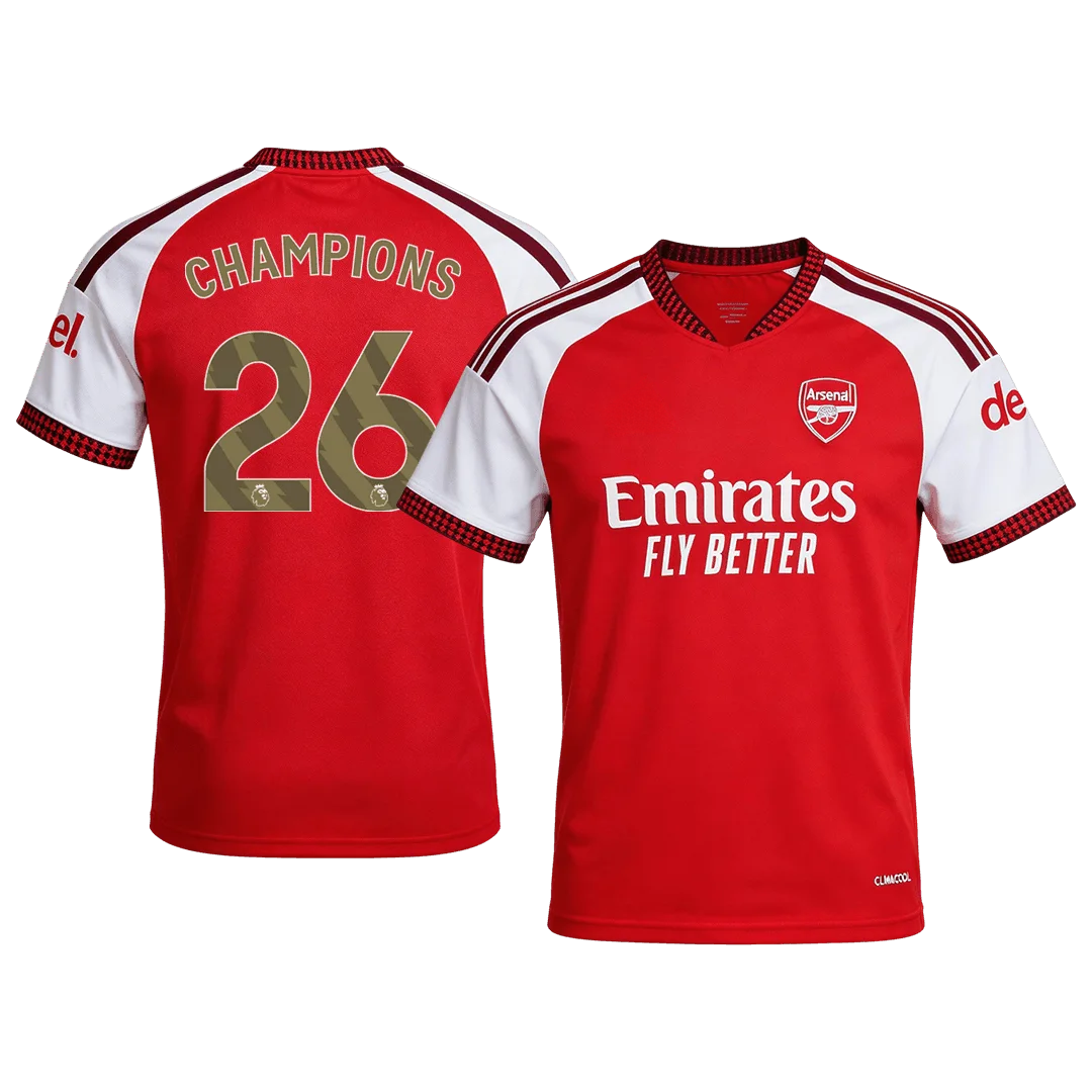 CHAMPIONS #26 Arsenal Home Soccer Jersey 2026/27