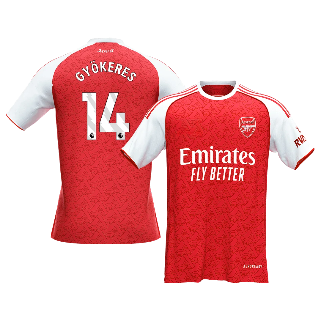 GYÖKERES #14 Arsenal Home Soccer Jersey 2025/26