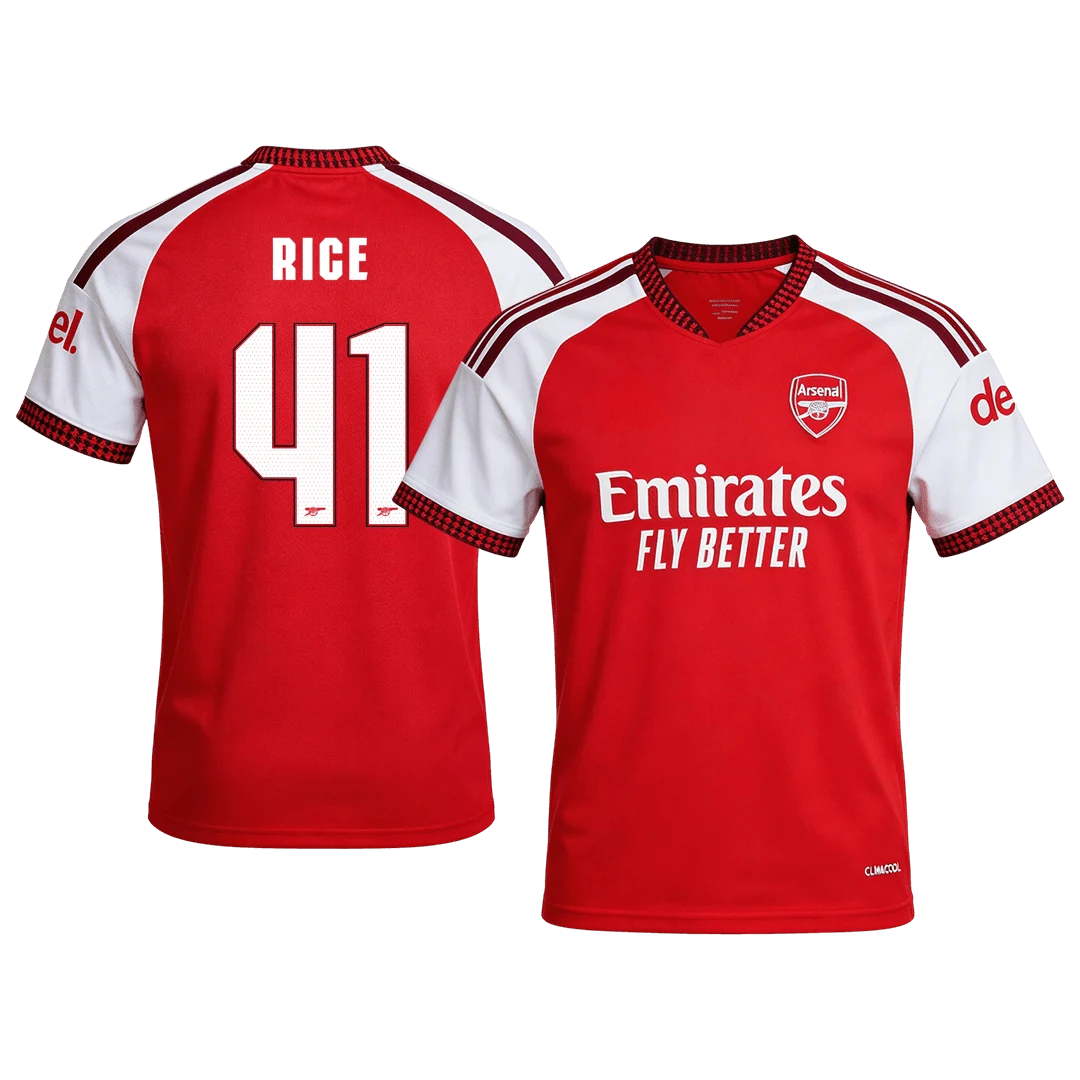 RICE #41 Arsenal Home Soccer Jersey 2026/27 -UCL