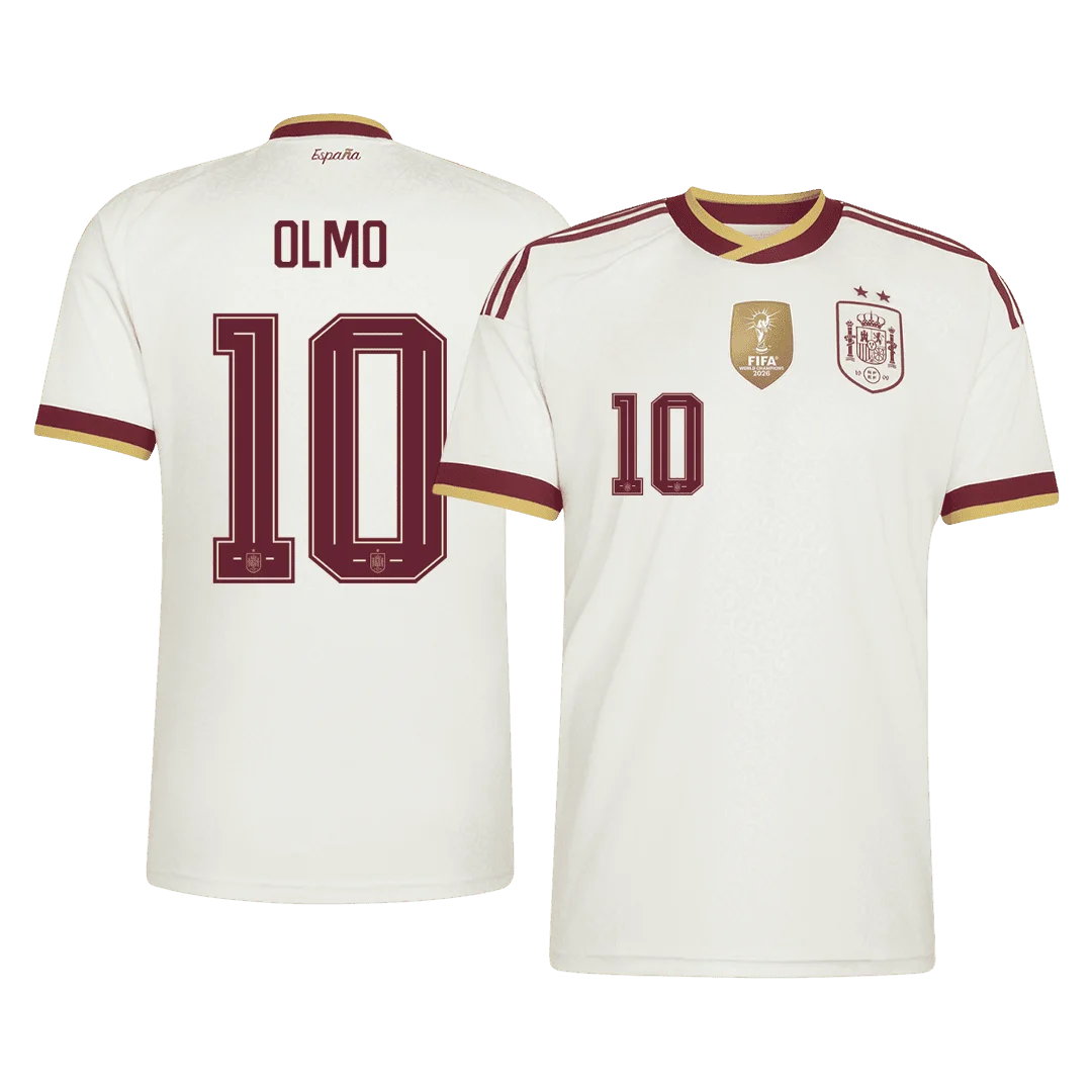 OLMO #10 Spain Champion Edition Away Soccer Jersey World Cup 2026