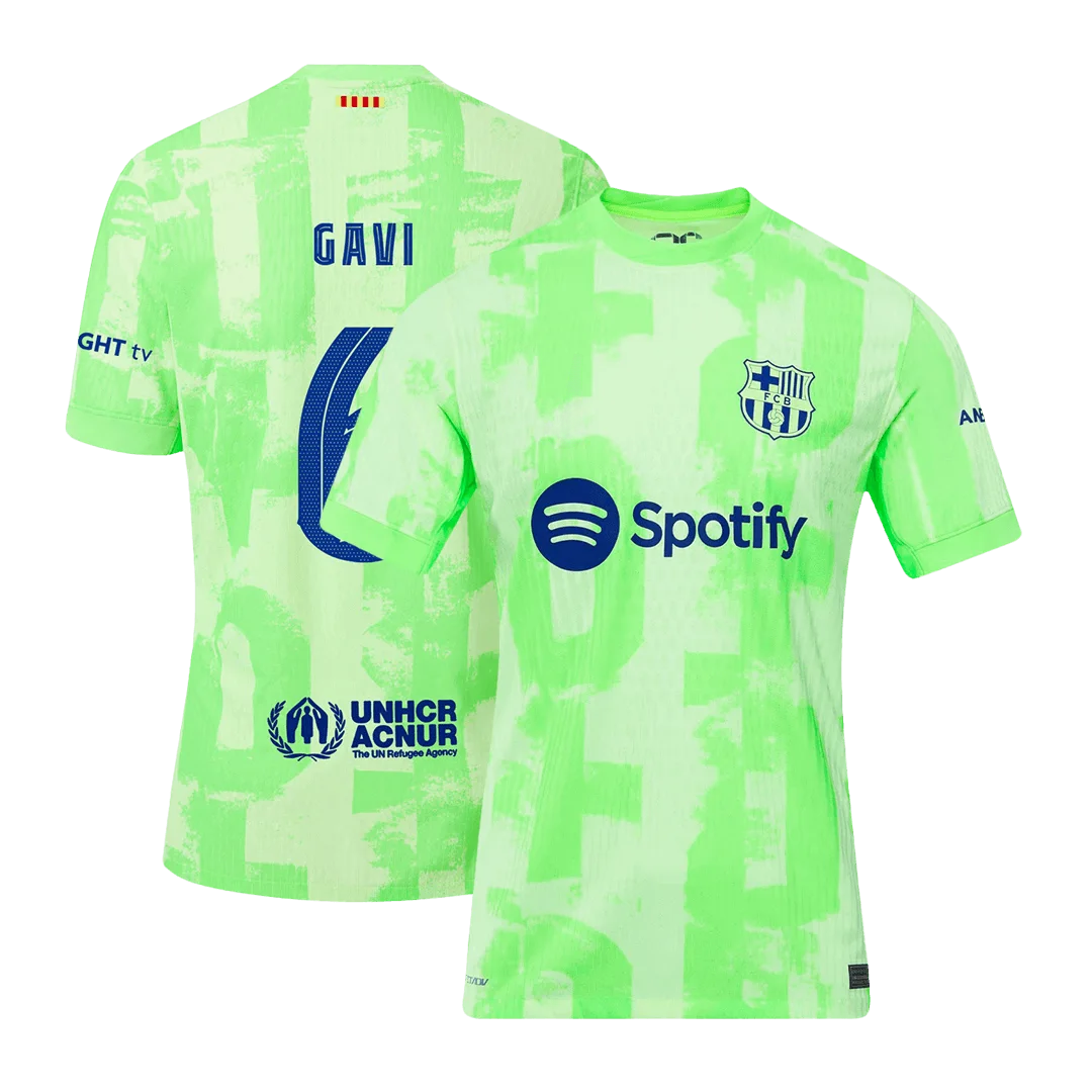 GAVI #6 Barcelona Third Away Player Version Jersey - UCL
