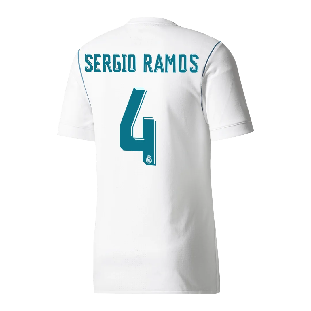Retro Soccer Jersey SERGIO RAMOS #4 Real Madrid Home 2017/18