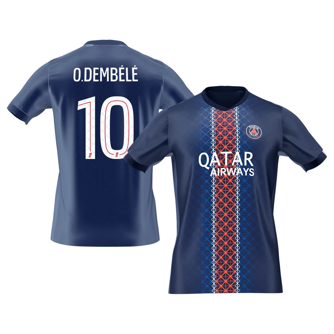 O.DEMBÉLÉ #10 PSG Home Soccer Jersey 2025/26