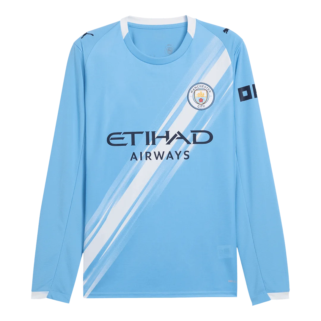 Manchester City Home Long Sleeve Jersey 2025/26