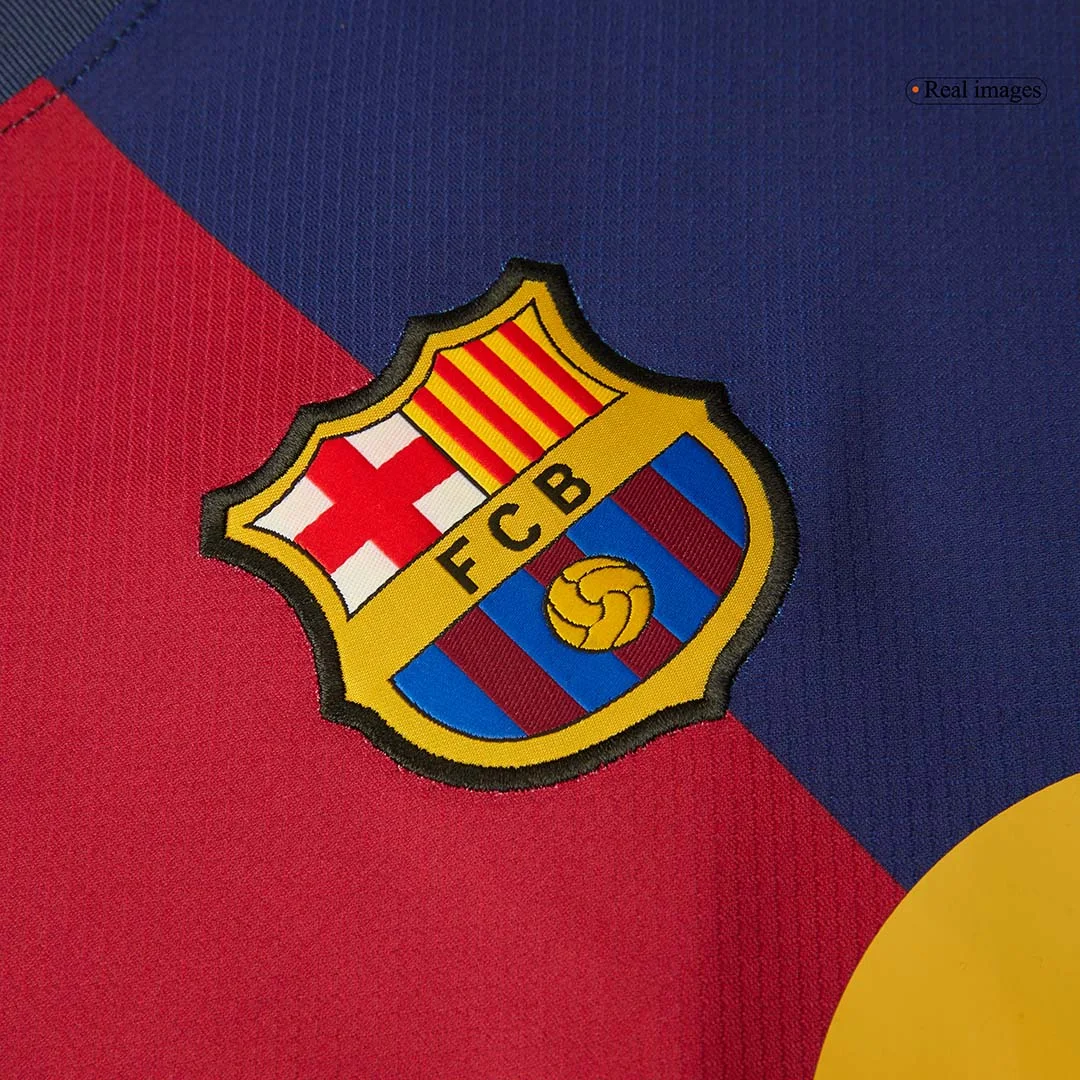 Barcelona Home Soccer Jersey -125th Anniversary (Spotify Logo Without Text)