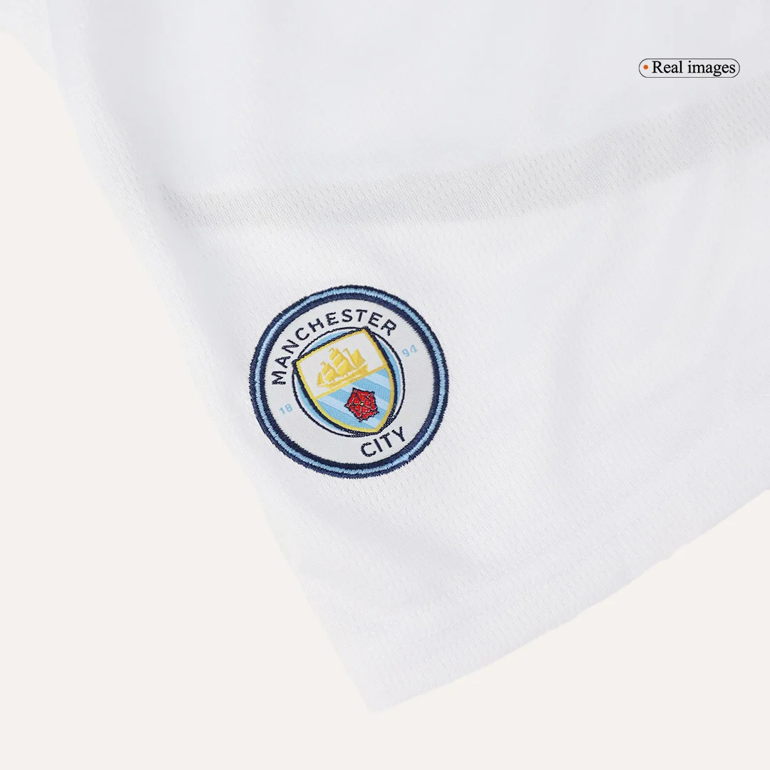Manchester City Home Kids Soccer Jerseys Kit
