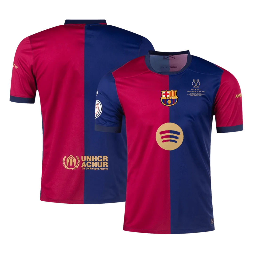 Barcelona Home Soccer Jersey – Copa del Rey Final