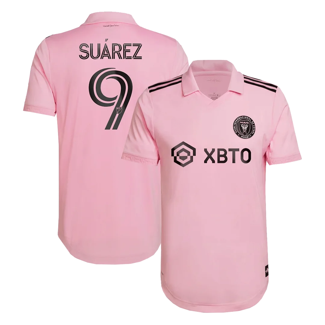 SUÁREZ #9 Inter Miami CF Home Authentic Soccer Jersey 2022