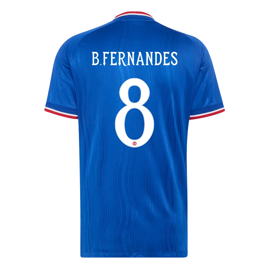 B. FERNANDES #8 Manchester United Uitshirt spelersversie 2026/27 - UCL