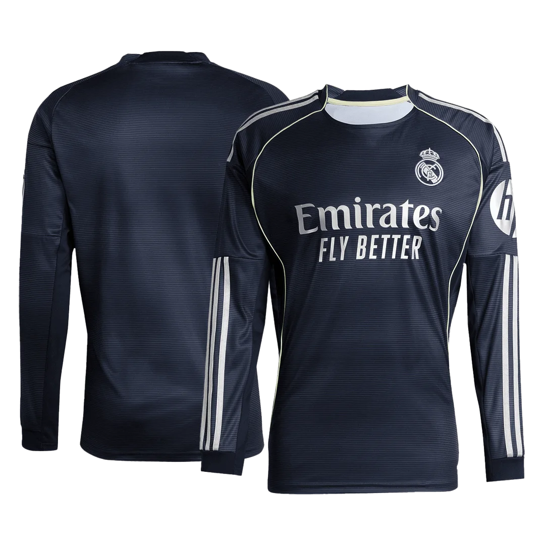 Real Madrid Away Long Sleeve Jersey 2025/26