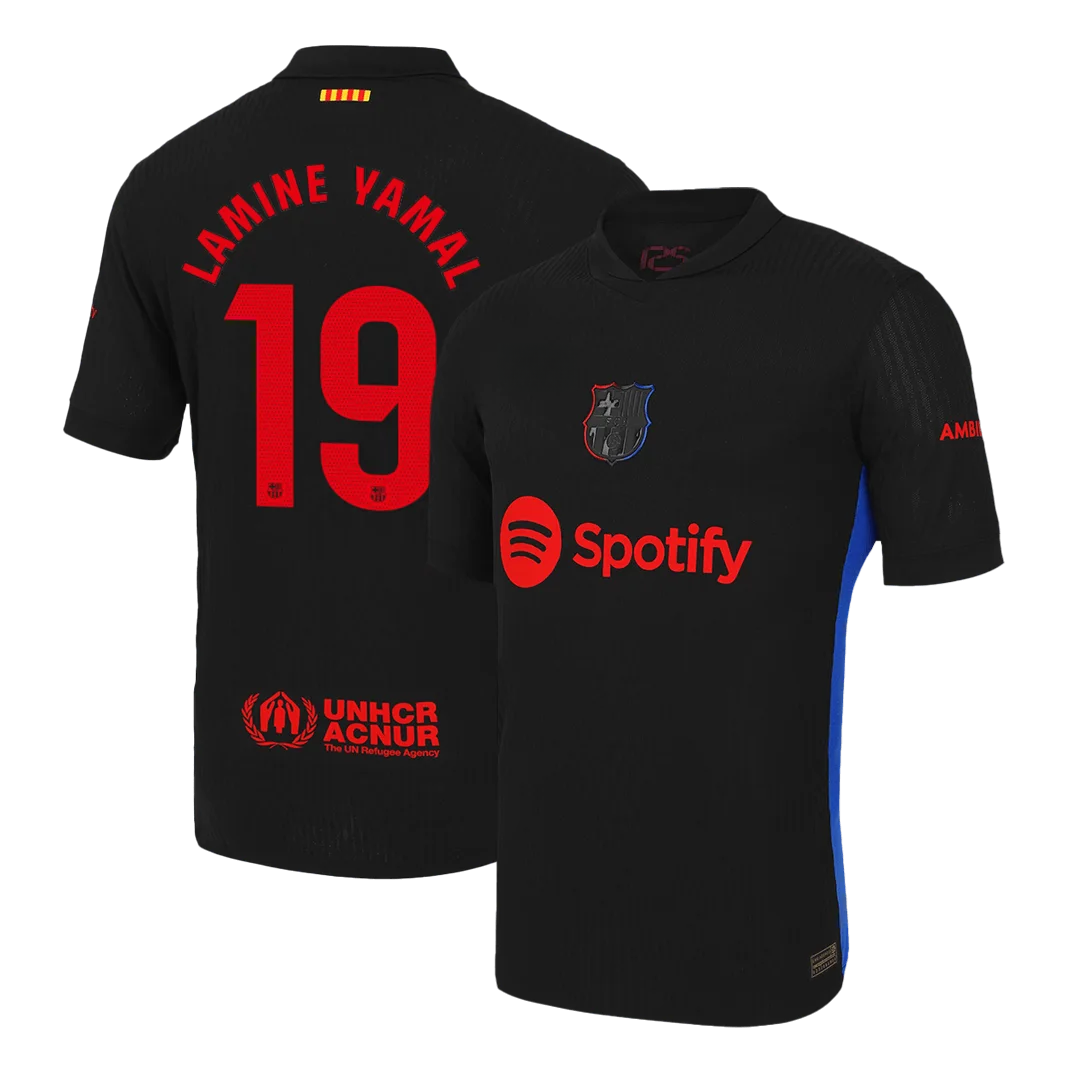 LAMINE YAMAL #19 Barcelona Away Player Version Jersey