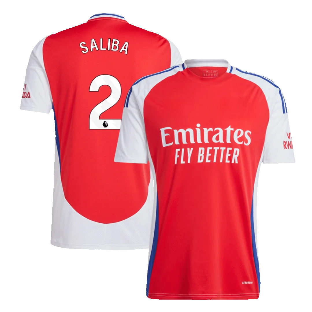SALIBA #2 Arsenal Home Soccer Jersey