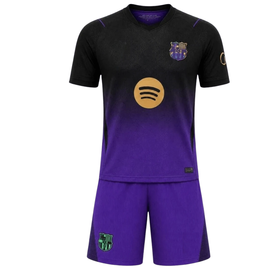 Barcelona Away Kids Soccer Jerseys Kit 2026/27
