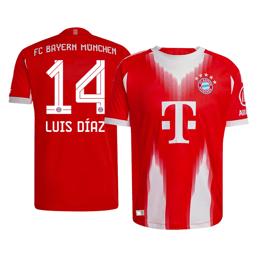 LUIS DÍAZ #14 Bayern Munich Home Player Version Jersey 2025/26