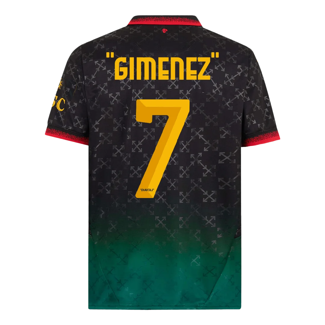 “GIMENEZ” #7 AC Milan Fourth Away Soccer Jersey