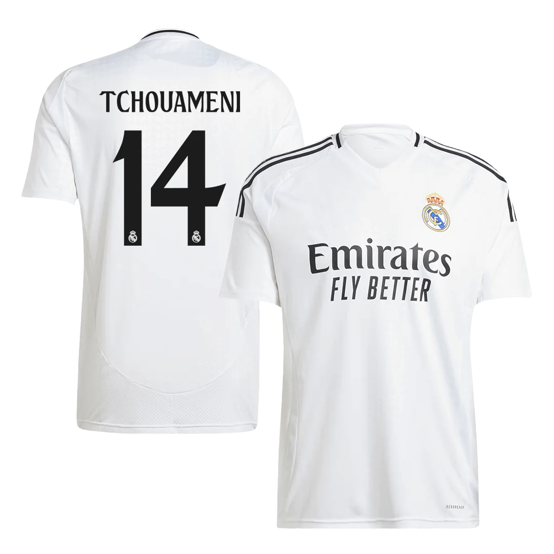 TCHOUAMENI #14 Real Madrid Home Soccer Jersey