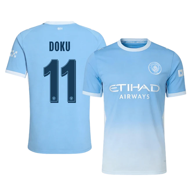 DOKU #11 Manchester City Thuisshirt spelersversie 2026/27 - UCL
