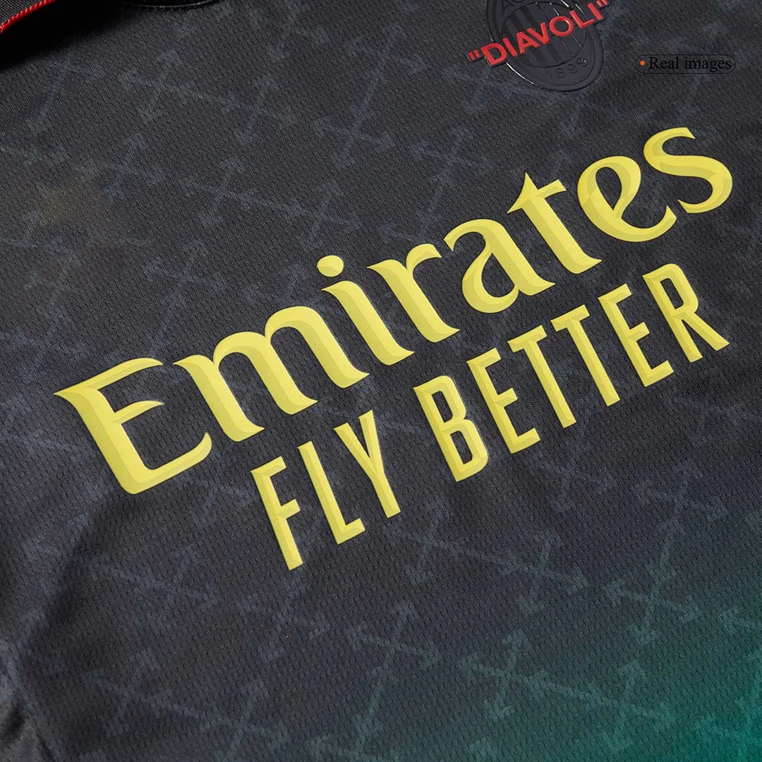 AC Milan Fourth Away Kids Soccer Jerseys Kit