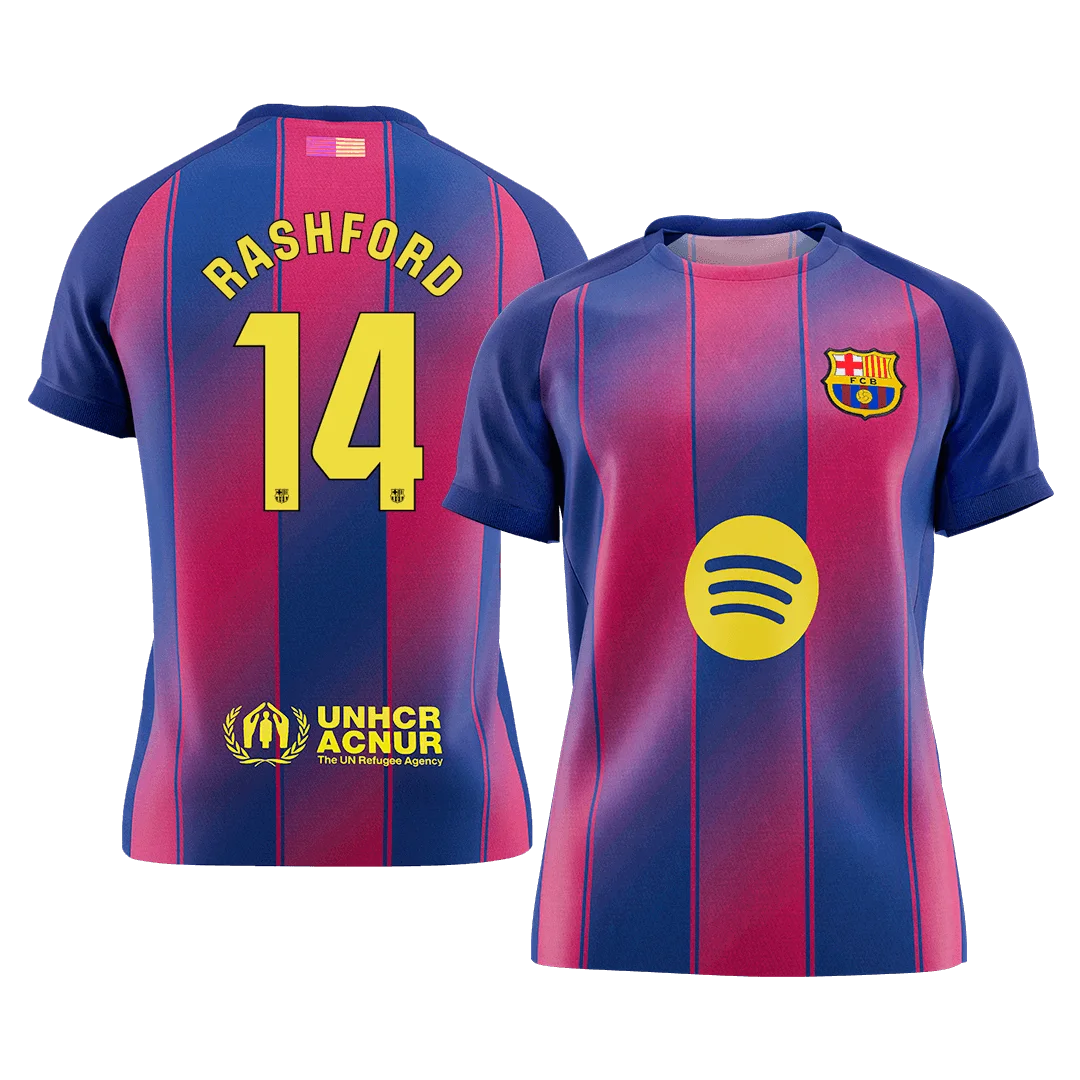 RASHFORD #14 Barcelona Home Soccer Jersey 2025/26