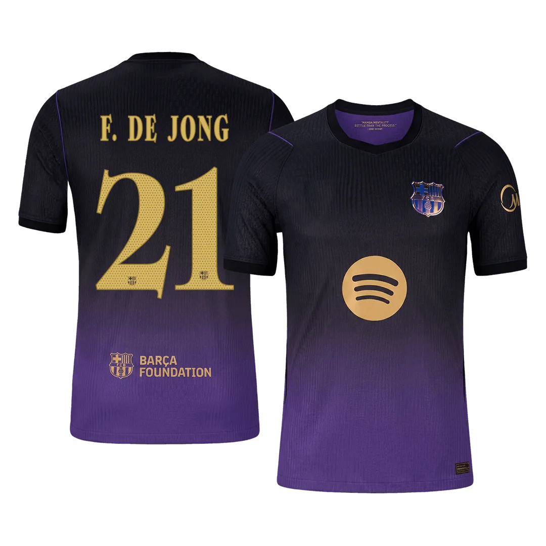 DE JONG #21 Barcelona Away Player Version Jersey 2026/27 - UCL