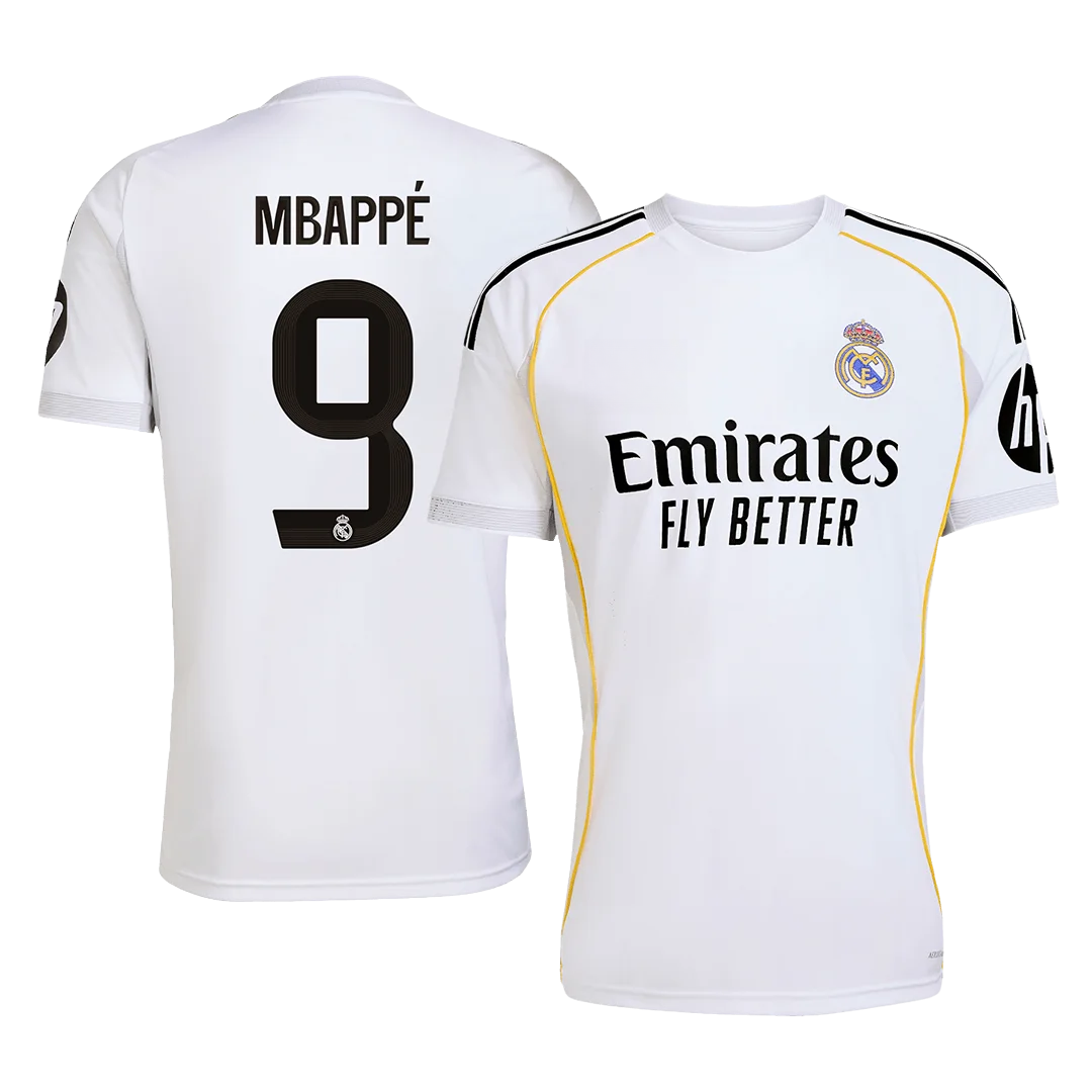 MBAPPÉ #9 Real Madrid Home Soccer Jersey 2025/26