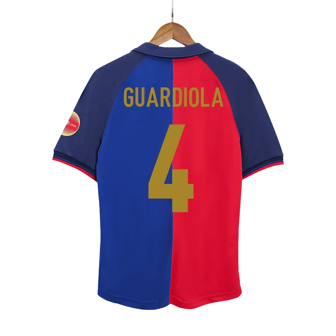 Retro Soccer Jersey GUARDIOLA #4 Barcelona Home 1999/00
