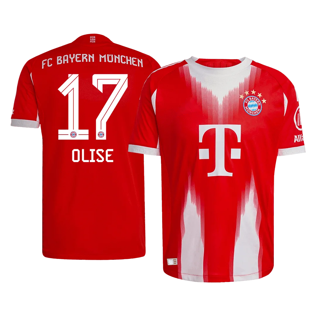 OLISE #17 Bayern Munich Home Player Version Jersey 2025/26