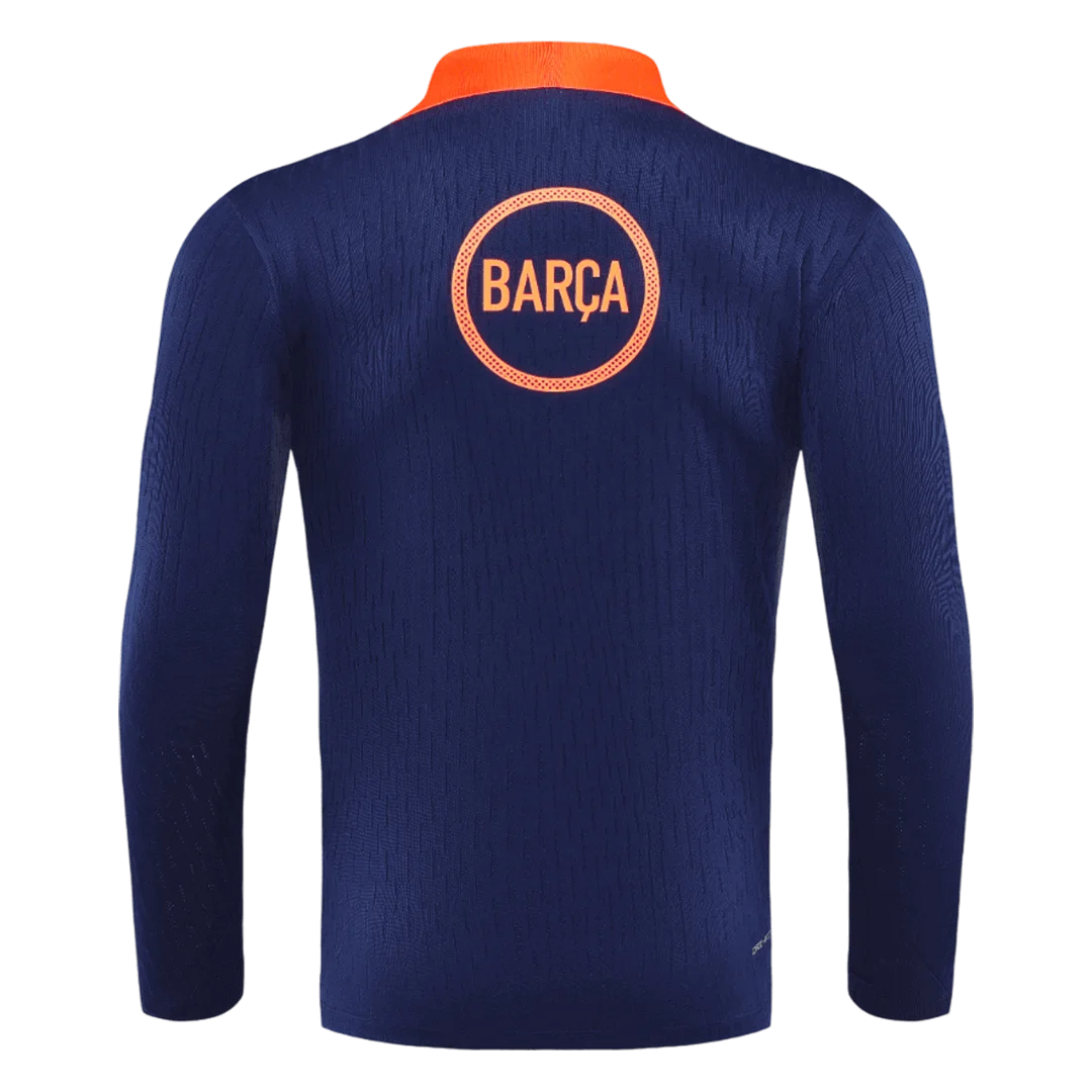 Barcelona 1/4 Zip Tracksuit 2025/26 Kids Black&Orange