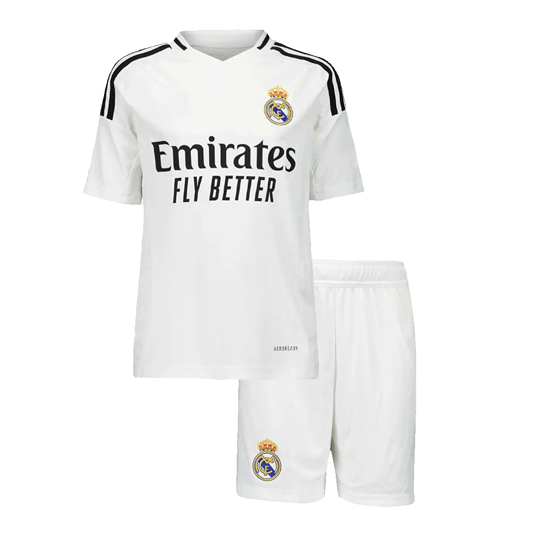 Real Madrid Home Kids Soccer Jerseys Kit