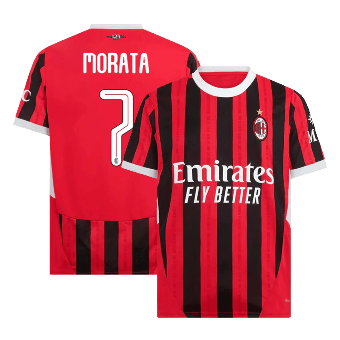 MORATA #7 AC Milan Home Soccer Jersey