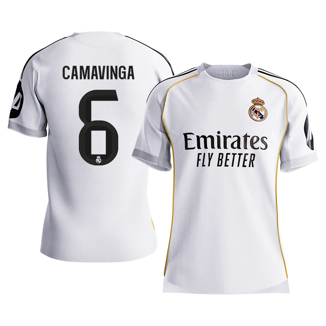 CAMAVINGA #6 Real Madrid Home Player Version Jersey 2025/26