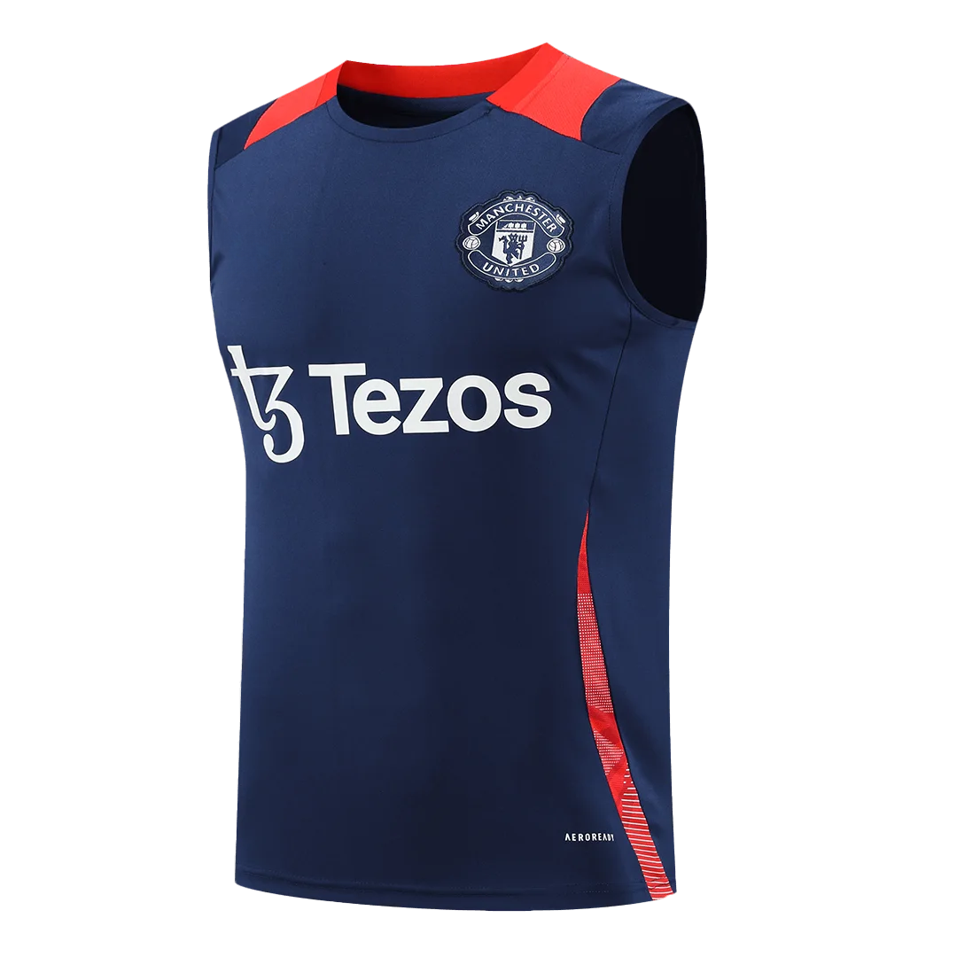 Manchester United Pre-Match Sleeveless Top Navy
