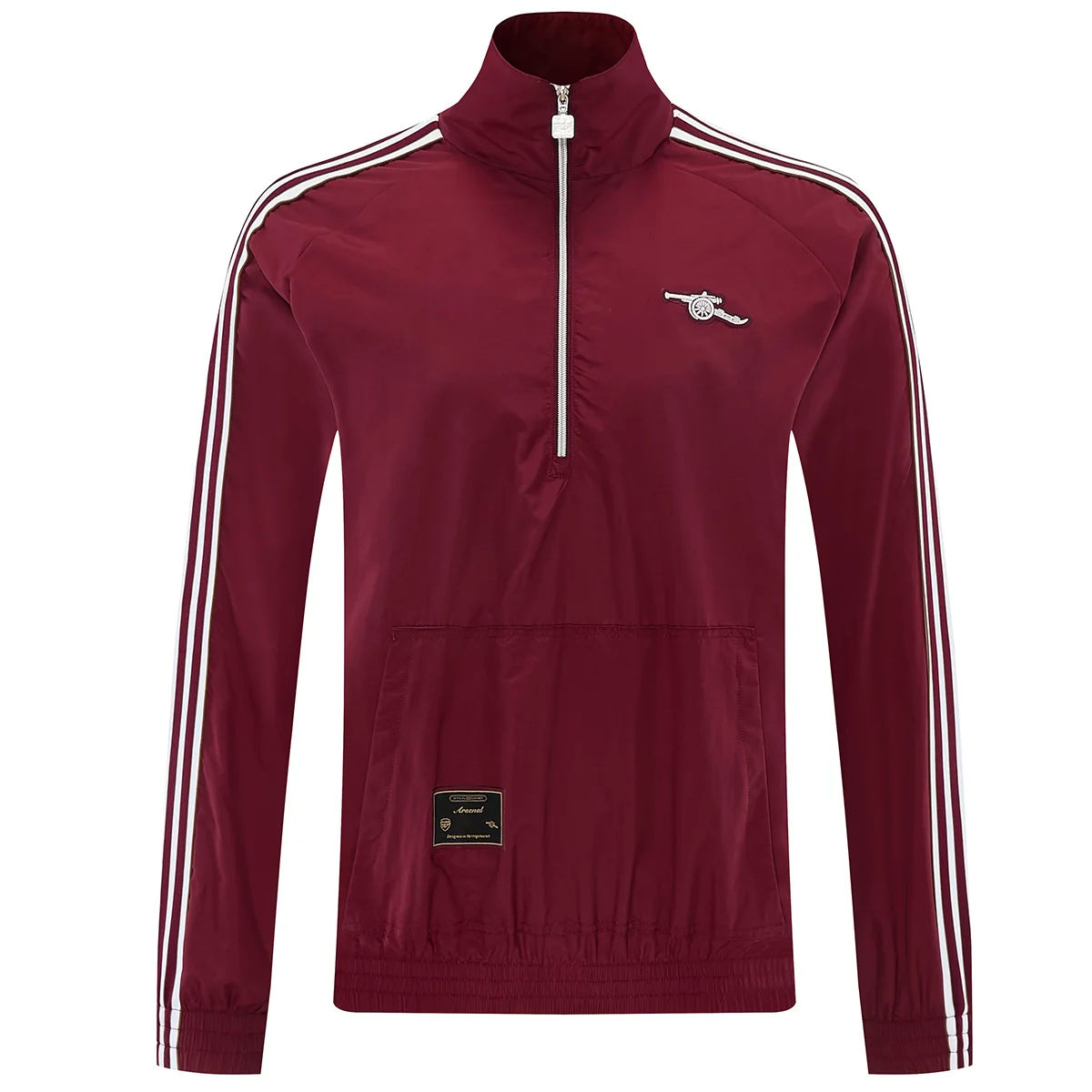 Arsenal 1/2 Zipper Windbreaker Jacket Red 2026