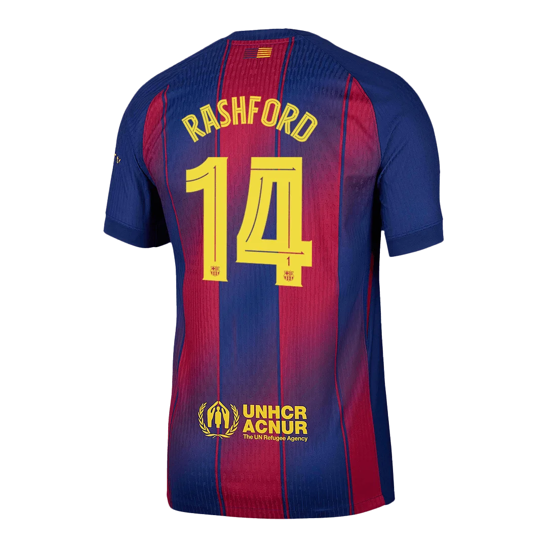 RASHFORD #14 Barcelona Home Player Version Jersey 2025/26 – UCL