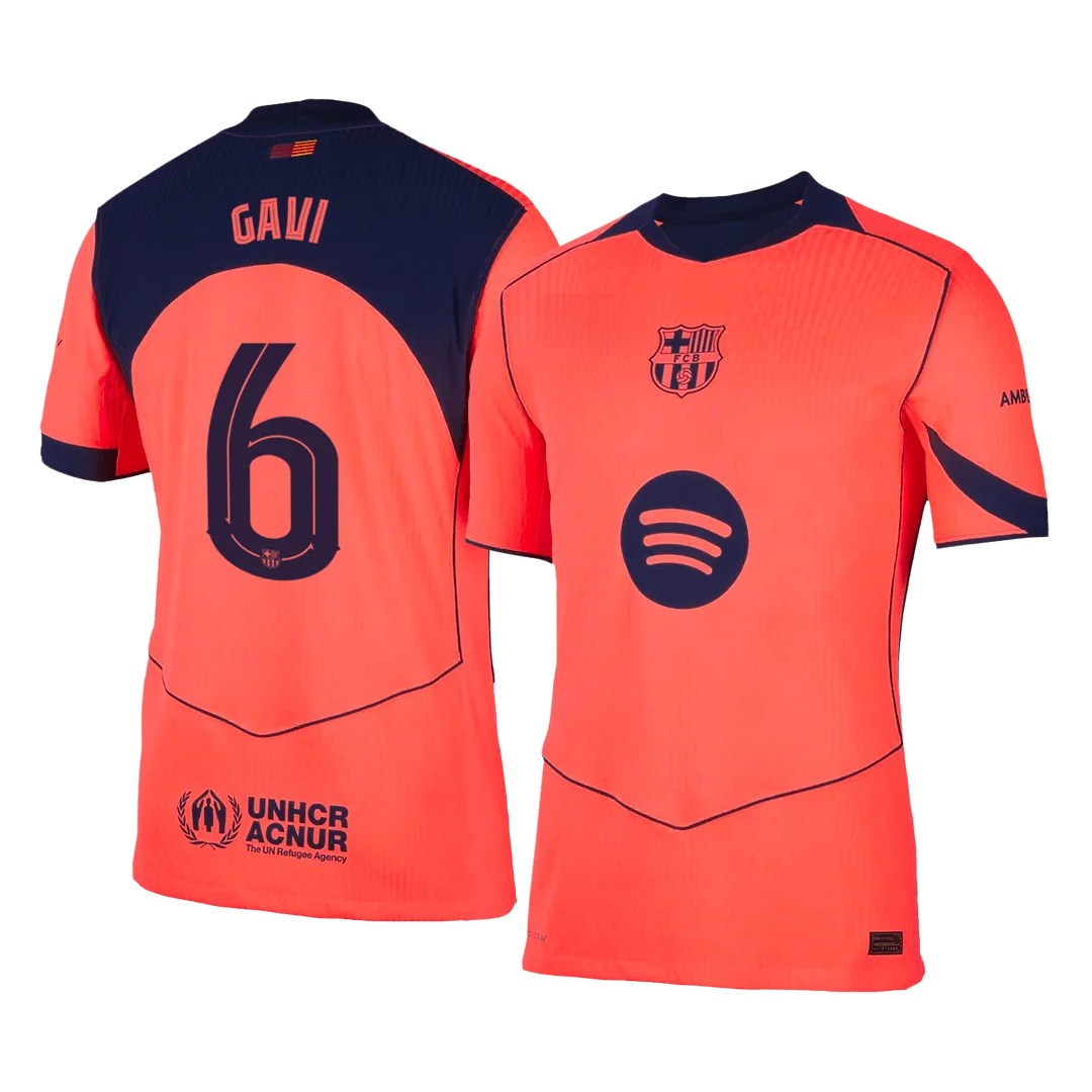 GAVI #6 Barcelona Third Away Player Version Jersey 2025/26 - UCL